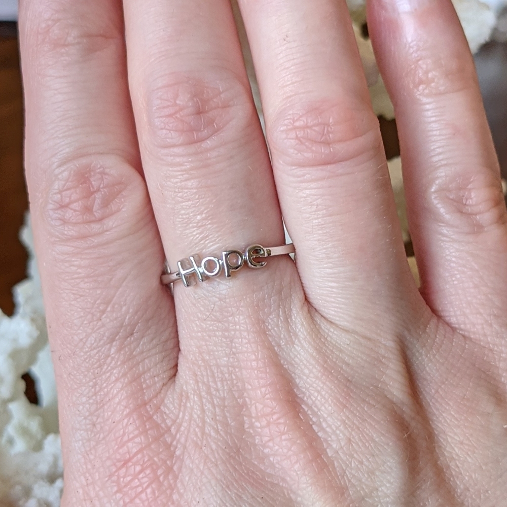 Sterling silver "Hope" ring - Picture 7 of 10